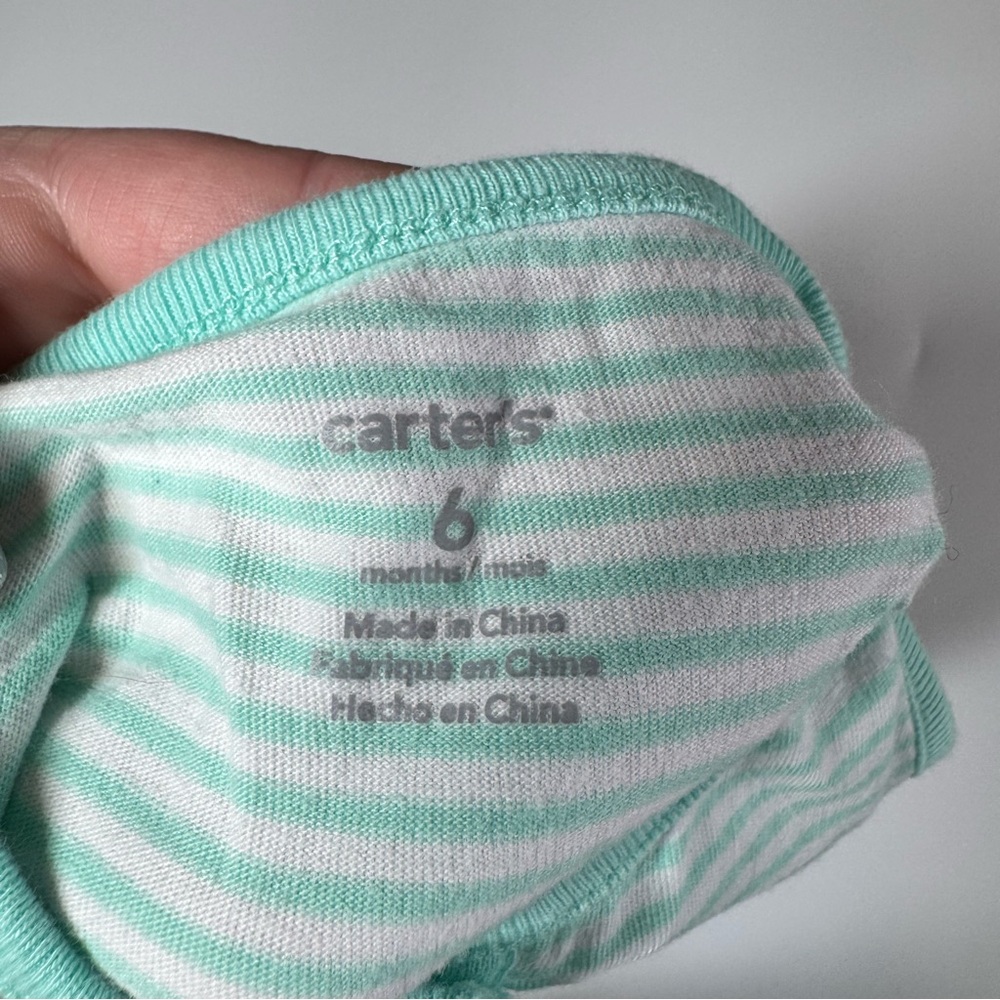 Bundle of Baby Girl Dresses Size 6 Months Floral Polka Dots Stripes Carter’s - Picture 15 of 16